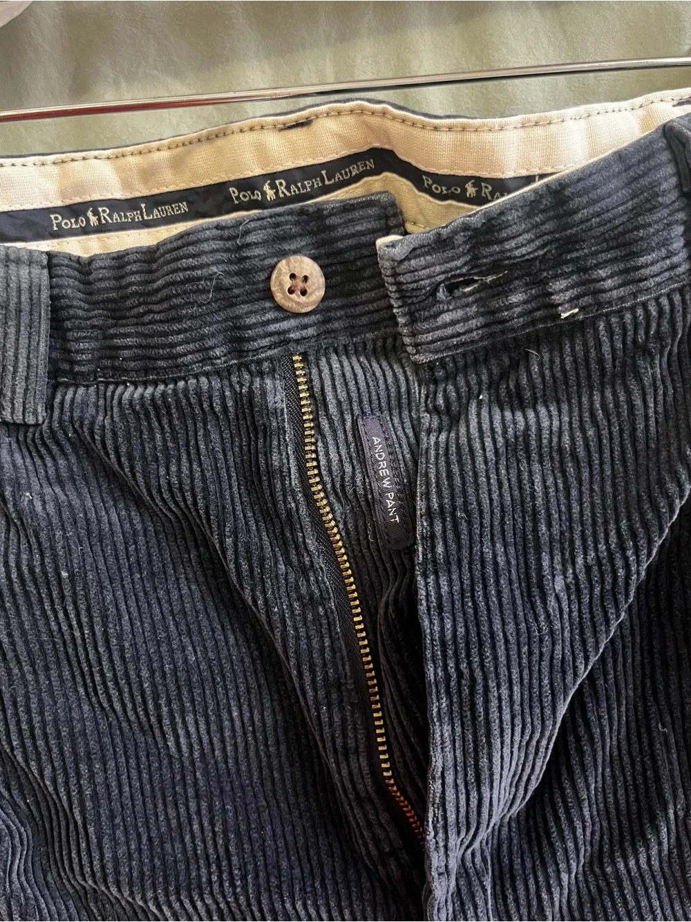 Ralph Lauren Men's Navy Corduroy Pants